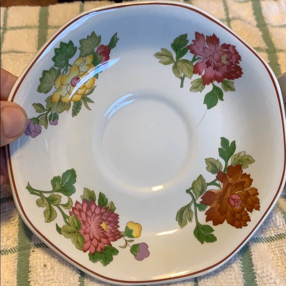 Wedgwood tea cups with saucers Kimono pattern - Picture 2 of 4